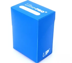 Deck box BLEU Pacifique - Boite cartes de jeux - plastique 9.5 x 7 x 4.5 cm