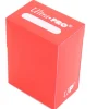 Deck box ROUGE- Boite cartes de jeux - plastique 9.5 x 7 x 4.5 cm