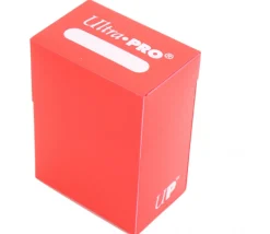Deck box ROUGE- Boite cartes de jeux - plastique 9.5 x 7 x 4.5 cm