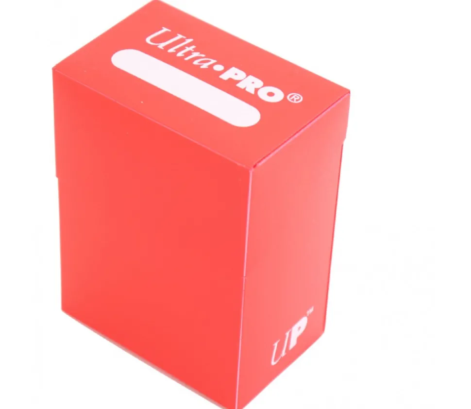 Deck box ROUGE- Boite cartes de jeux - plastique 9.5 x 7 x 4.5 cm