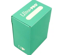 Deck box vert Aqua - Boite cartes de jeux - plastique turquoise 9.5 x 7 x 4.5 cm