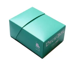 Deck box vert Aqua - Boite cartes de jeux - plastique turquoise 9.5 x 7 x 4.5 cm