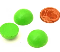 Demi-Boule 1.5 cm couleur vert-clair en bois - dôme hêtre diamètre 15 mm