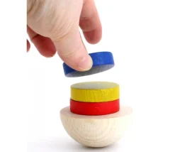 Demi-Boule 6 cm en bois - dôme hêtre diamètre 60 mm