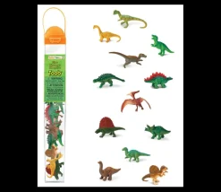Dinosaure : set 12 figurines avec tube de rangement