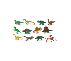 Dinosaure : set 12 figurines avec tube de rangement