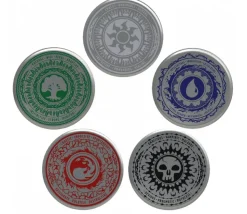 Disques 5 éléments de 8.9 cm métal et liège