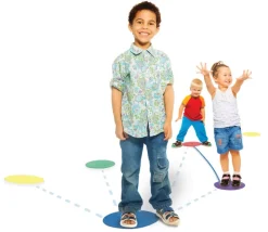 Distanciation sociale - 30 disques colorés 25 cm de diamètre + 1 corde