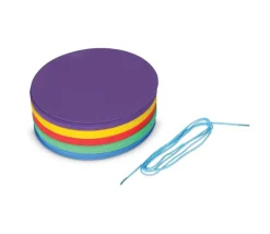 Distanciation sociale - 30 disques colorés 25 cm de diamètre + 1 corde