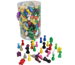 2e choix : 500 g de pions en bois déclassés