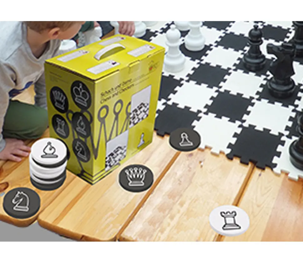 Echecs et dames géants mousse. Taille XXL