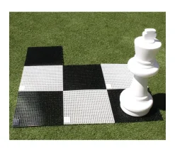 Echiquier géant XXL case 36 cm plateau échecs ou dame 2m80