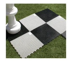 Echiquier géant XXL case 36 cm plateau échecs ou dame 2m80