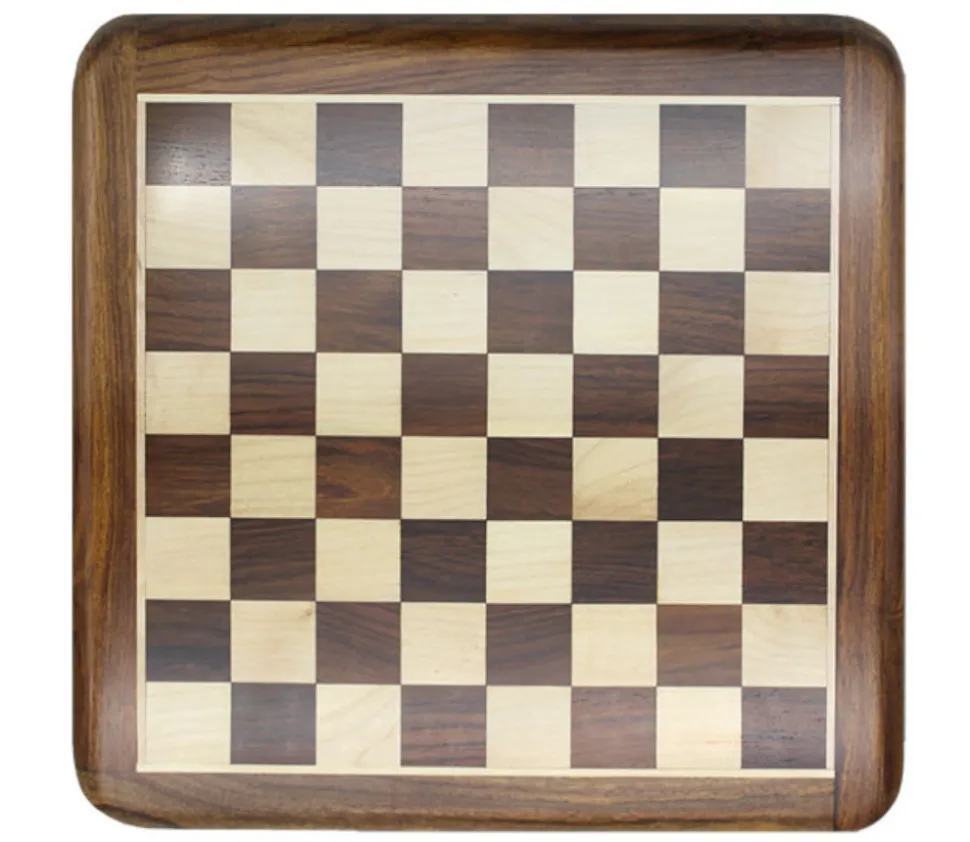 Echiquier marqueté plateau de 51 x 51 cm en palissandre