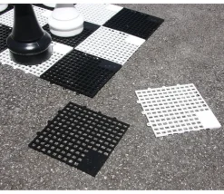 Echiquier ou damier géant jardin case 15,5 cm plateau échecs