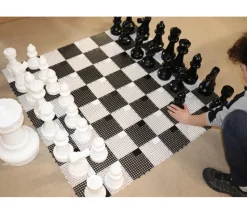 Echiquier ou damier géant jardin case 15,5 cm plateau échecs