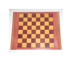 Echiquier Stylé tapis de jeu enroulable marron/jaune