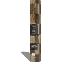 Echiquier tapis de jeu enroulable 40x40 cm décor bois
