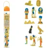 Epoque égyptienne : set 12 figurines livrées avec tube de rangement