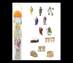 Epoque romaine : set 12 figurines Rome Antique avec tube de rangement