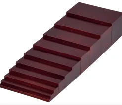 Escalier Marron Montessori - 10 briques en bois
