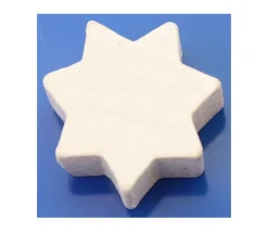 Etoile 15x15x8 mm jetons pions en bois 7 pointes à l'unité