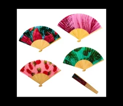 Eventail en bois 21 cm - modèle aléatoire