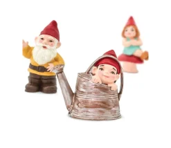 Famille Nain de jardin 6 personnages de jeu gnomes