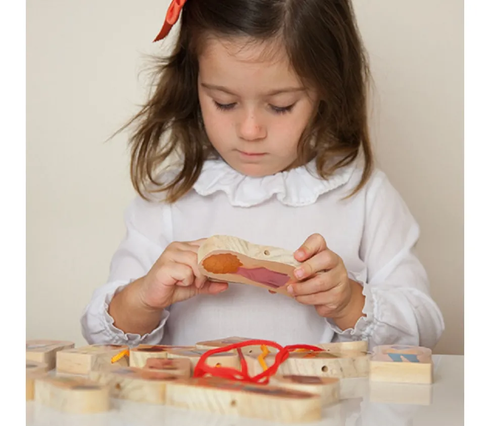 Familles du monde - 24 figurines bois à relier