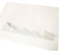 Feuille A4 avec 5 mini cartes à jouer blanches prédécoupées à imprimer 43,5 x 67,5 mm
