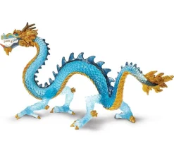 Figurine dragon bleu Krystal 20.5 x 10.6 x 8.3 cm