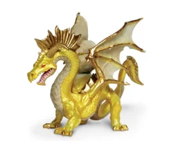 Figurine dragon doré 17 x 11 x 10,7 cm