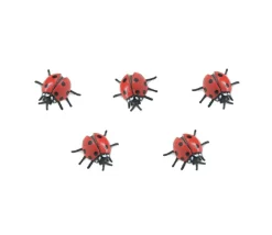 Figurine mini mini coccinelle rouge 25 x 25 x 10 mm