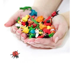 Figurine mini mini coccinelle rouge 25 x 25 x 10 mm