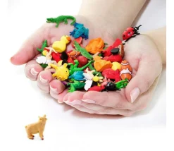 Figurine mini mini cochon rose 25 x 25 x 10 mm