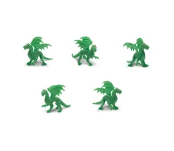 Figurine mini mini dragon vert forêt 28 x 15 x 25 mm
