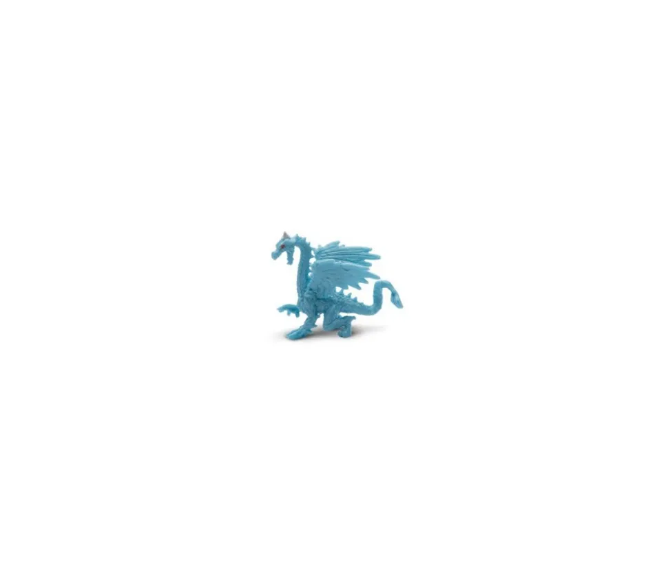 Figurine mini mini dragon bleu - Dragon des glaces 22 x 30 x 10 mm