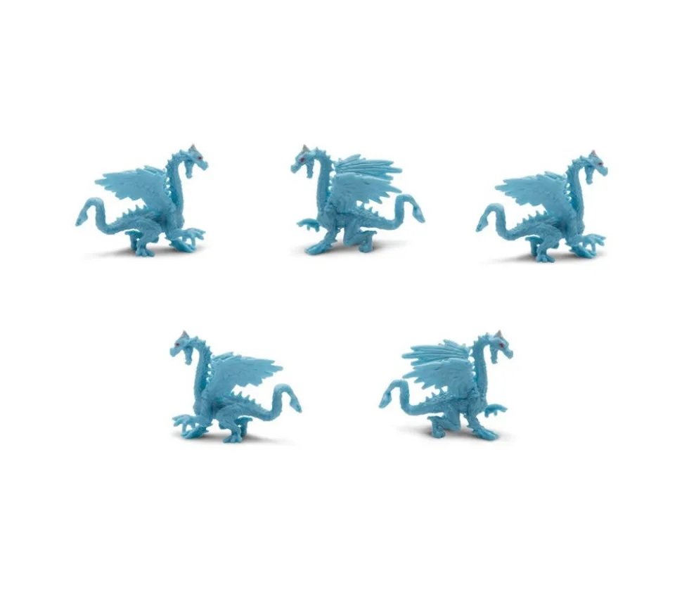Figurine mini mini dragon bleu - Dragon des glaces 22 x 30 x 10 mm