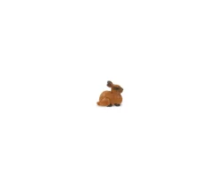 Figurine mini mini lapin marron 20 x 18 x 10 mm
