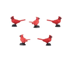 Figurine mini mini oiseau cardinal rouge 19 x 28 x 11 mm