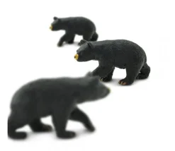 Figurine mini mini ours noir 30 x 15 x 10mm
