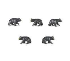 Figurine mini mini ours noir 30 x 15 x 10mm