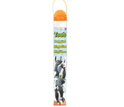 Figurines Pingouins 6 cm - 10 animaux dans un tube