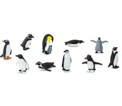 Figurines Pingouins 6 cm - 10 animaux dans un tube