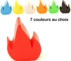 Flamme feu 25 x 20 x 10 mm
