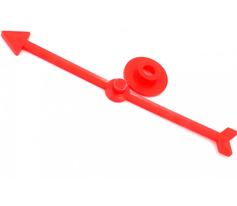 Flèche 100 mm rouge (10 cm) pour créer un jeu avec une roue
