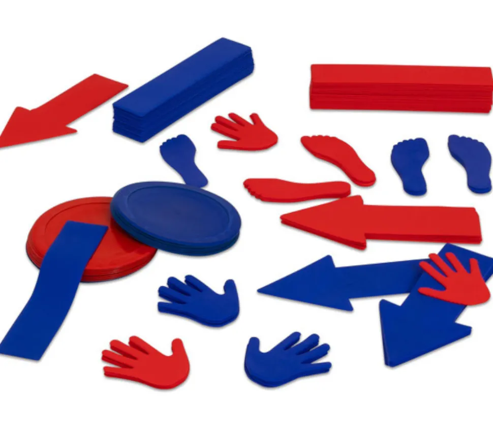 Flèche marquage au sol 34.7 x 15 cm bleu à l'unité