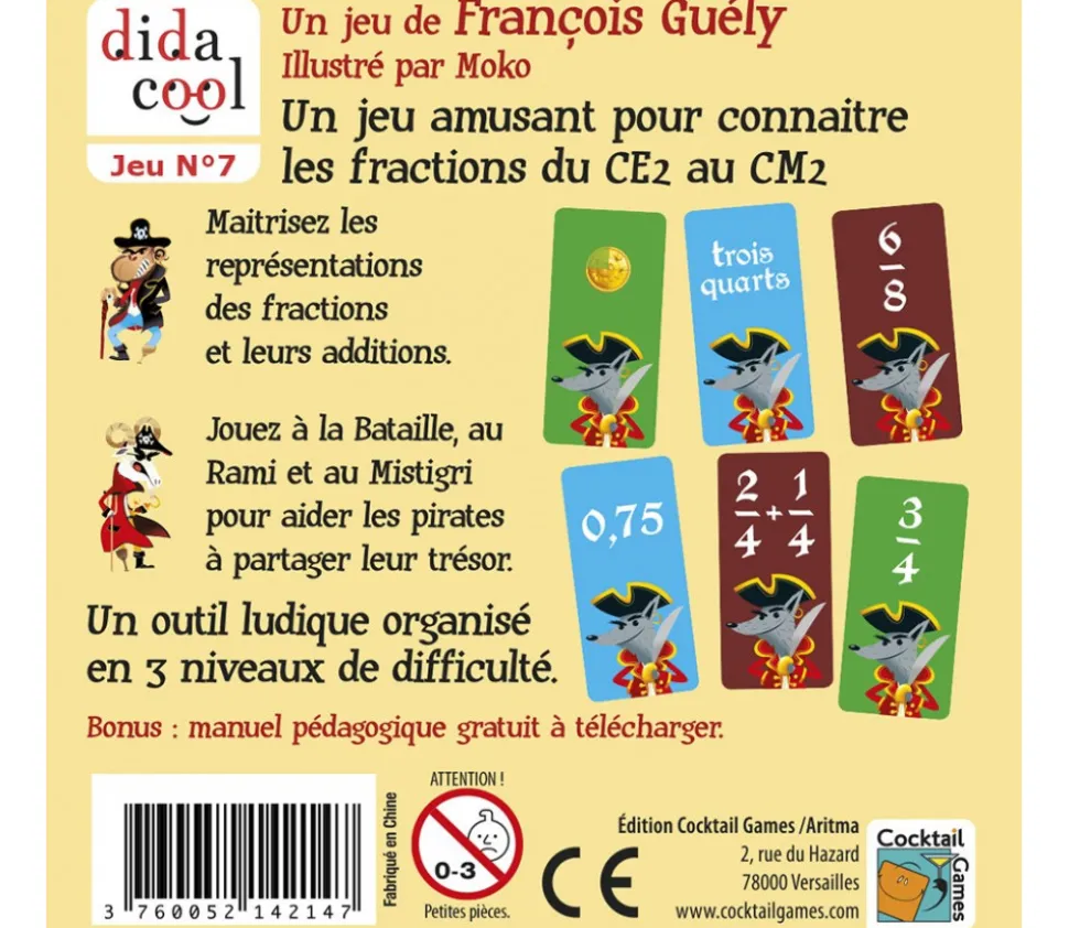 Fractodingo - jeu sur les fractions (CE2 au CM2)