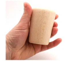 Gobelet en bois de 60 x 85 mm - verre ou lancer de dés