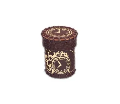 Gobelet lancer dés en cuir Steampunk